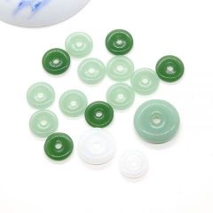 15-24mm仿和田玉琉璃平安扣diy手工制作隔珠