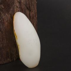 新疆和田玉红皮羊脂白玉籽玉 原料 37.5克