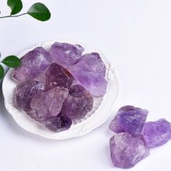 浅紫水晶原石 香薰石扩香石 100g